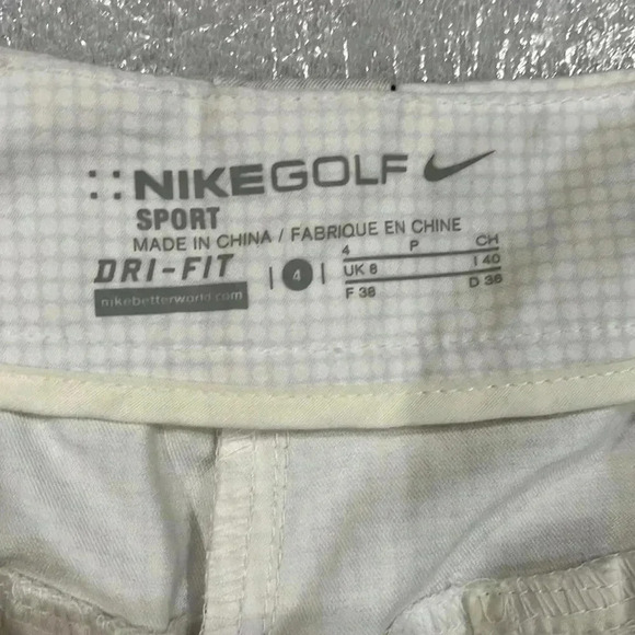 [4] Nike Golf Dri-Fit White Square Capri-  Women - Picture 2 of 5